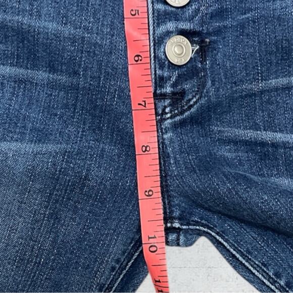 Hudson High Waist Jodi Flare Button Fly Raw Edge Hem Size 26 Retro Boho - Picture 12 of 13